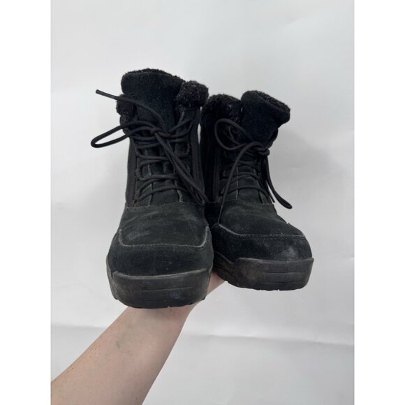 Sorel Waterfall Low Lace Winter Bootie Women 8.5 Black Outdoor Hiking Snow - Picture 3 of 7